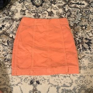 Free People- pink corduroy skirt